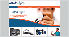 Desktop Screenshot of medlight.com.mx