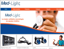 Tablet Screenshot of medlight.com.mx